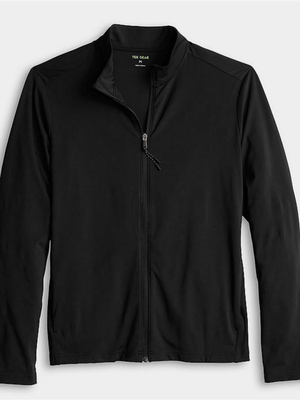 Men’s Tek Gear Full Zip Dry Tek Jacket Black Moisture Wicking XL - Picture 2 of 7